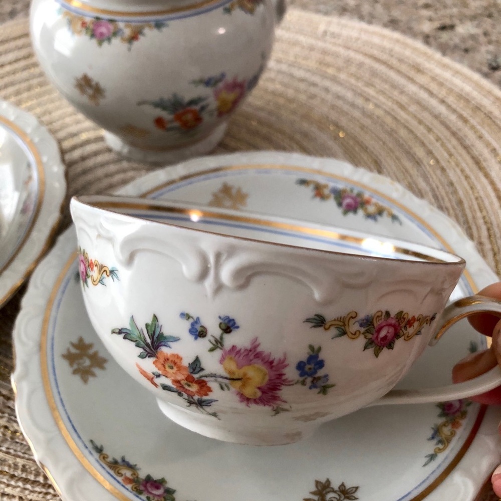 Vintage Kahla porcelain tea set